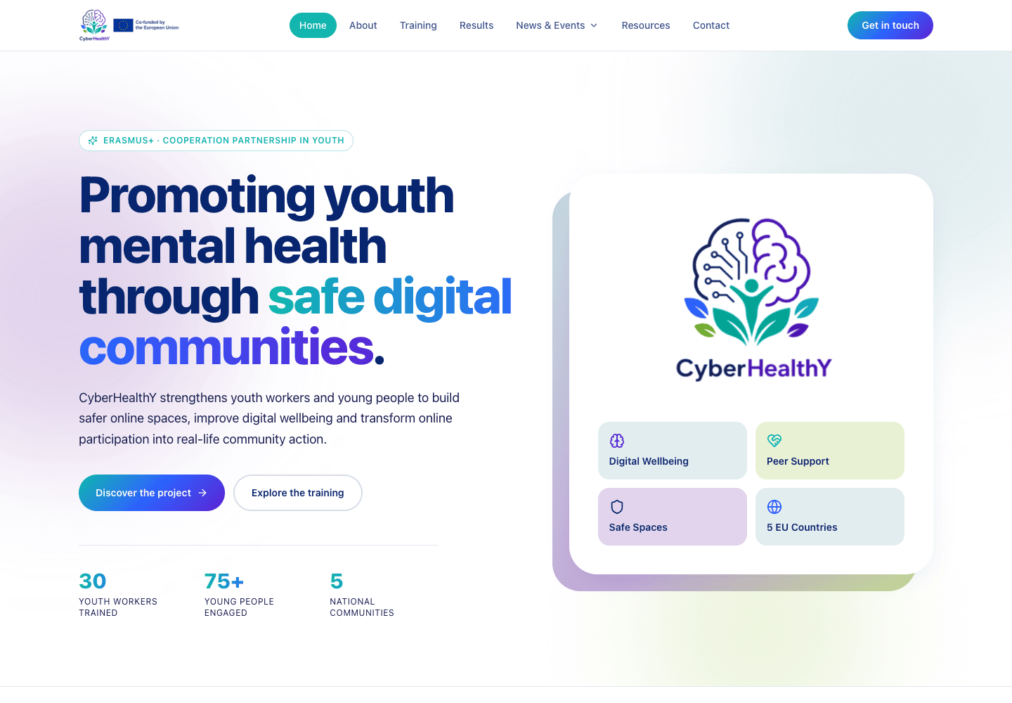 Captura de la web CyberHealthy