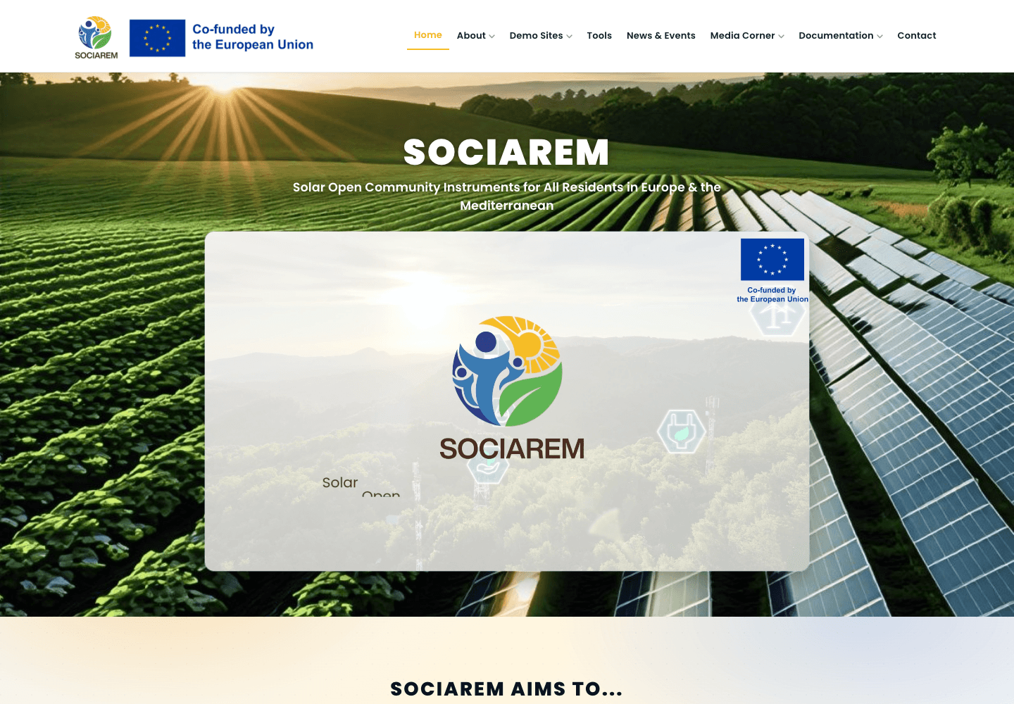 Captura de la web SOCIAREM